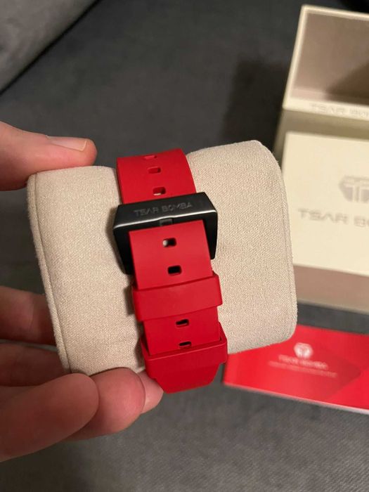 Ceas Automatic TSAR BOMBA - Skeleton Roșu - Full Box