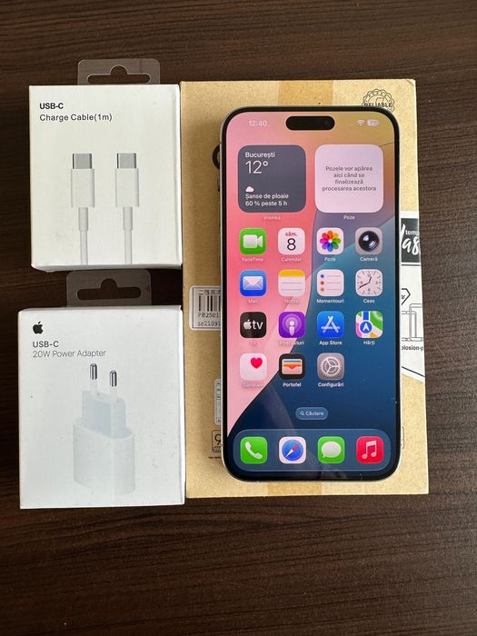 iPhone 15 Pro Max Natural Titan, 512Gb, ca nou