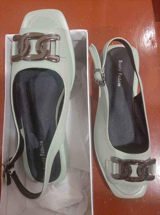 Босоножки цвет морская волна