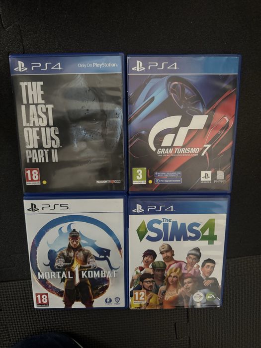 Gran turismo 7, mortal Kombat 1, The last of us 2