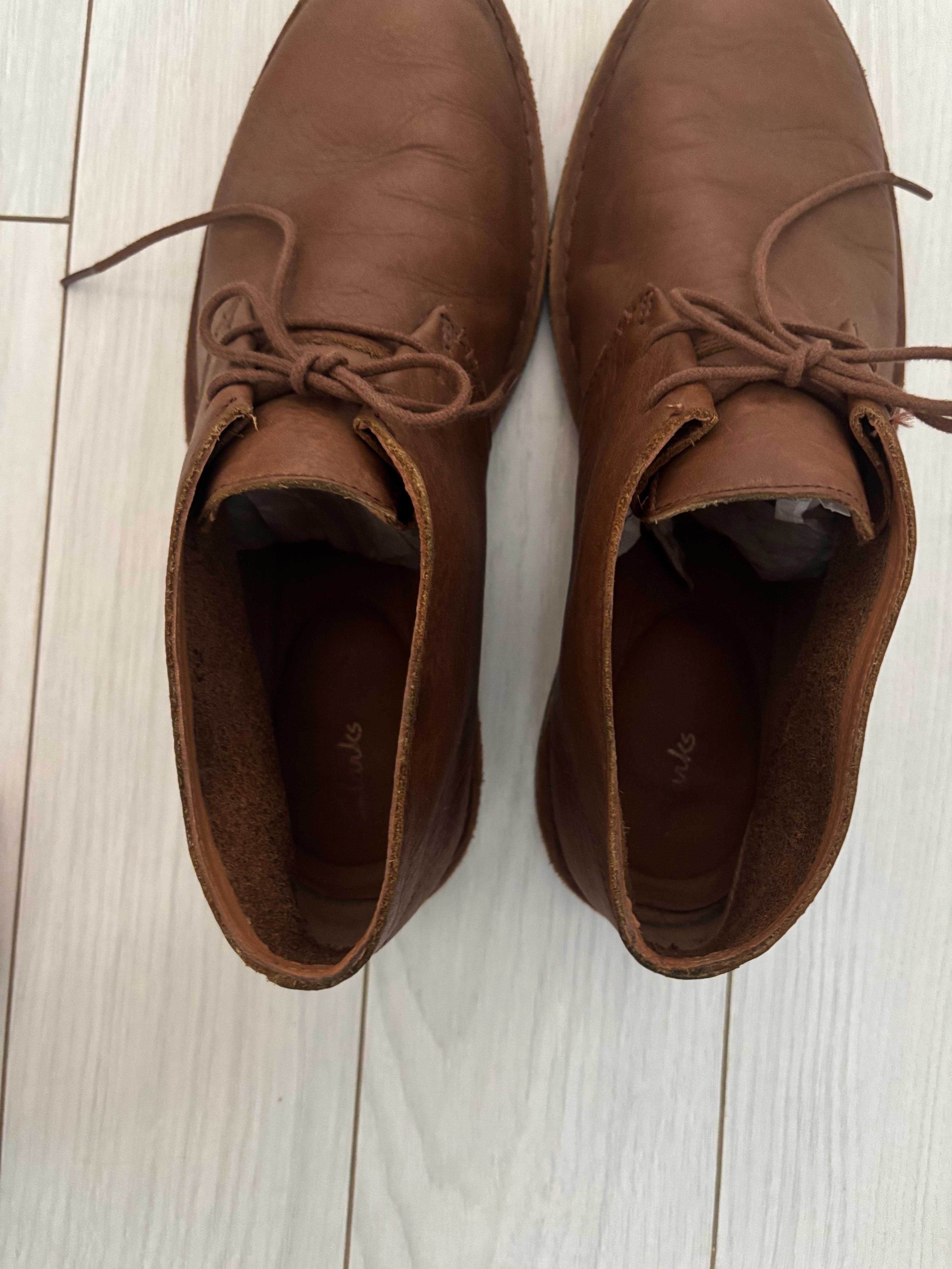 Pantofi Clarks Original Desert Soft Brown Leather boots