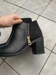 Cizme negre cu toc gros