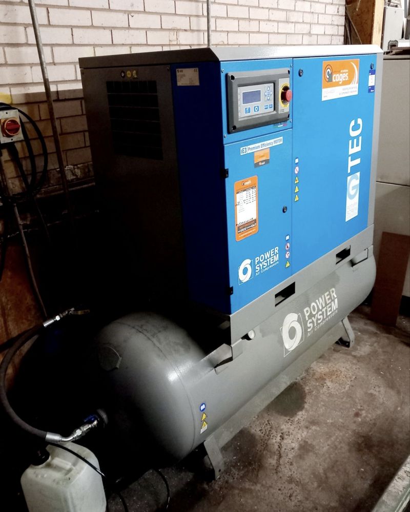 power systems g-tec 11-08-500-df compresor cu șurub 500l