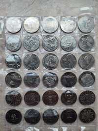 Казахстан юбилейные монеты 30 штук, все разные