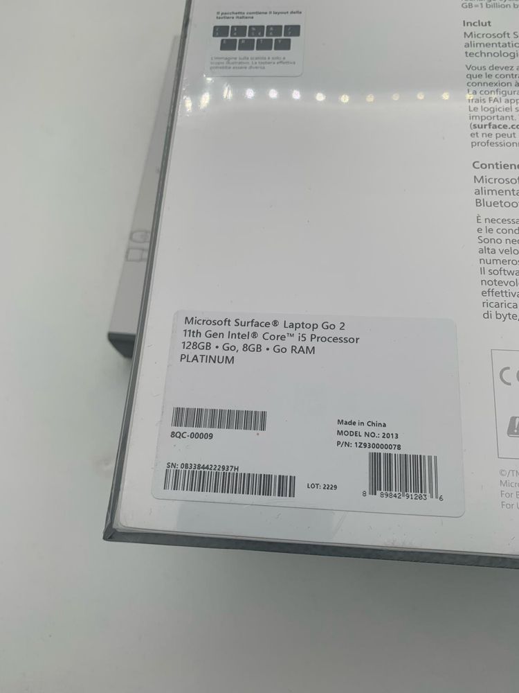 Microsoft laptop go 2, EXTRA FULL touchscreen, SIGILAT, OCAZIE