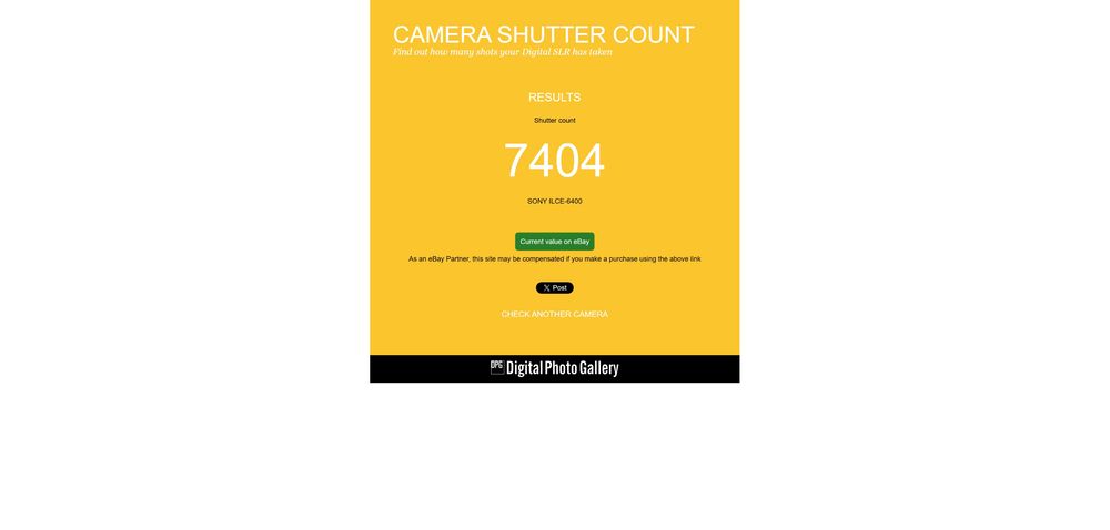 Sony A6400 cu 7404 cadre Body