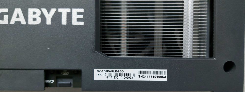 Placa video GIGABYTE Radeon RX 6600 EAGLE 8GB GDDR6