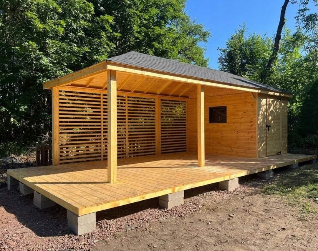 Vând fac construiesc foișoare terase cabane tip afrem acoperiș lemn fo