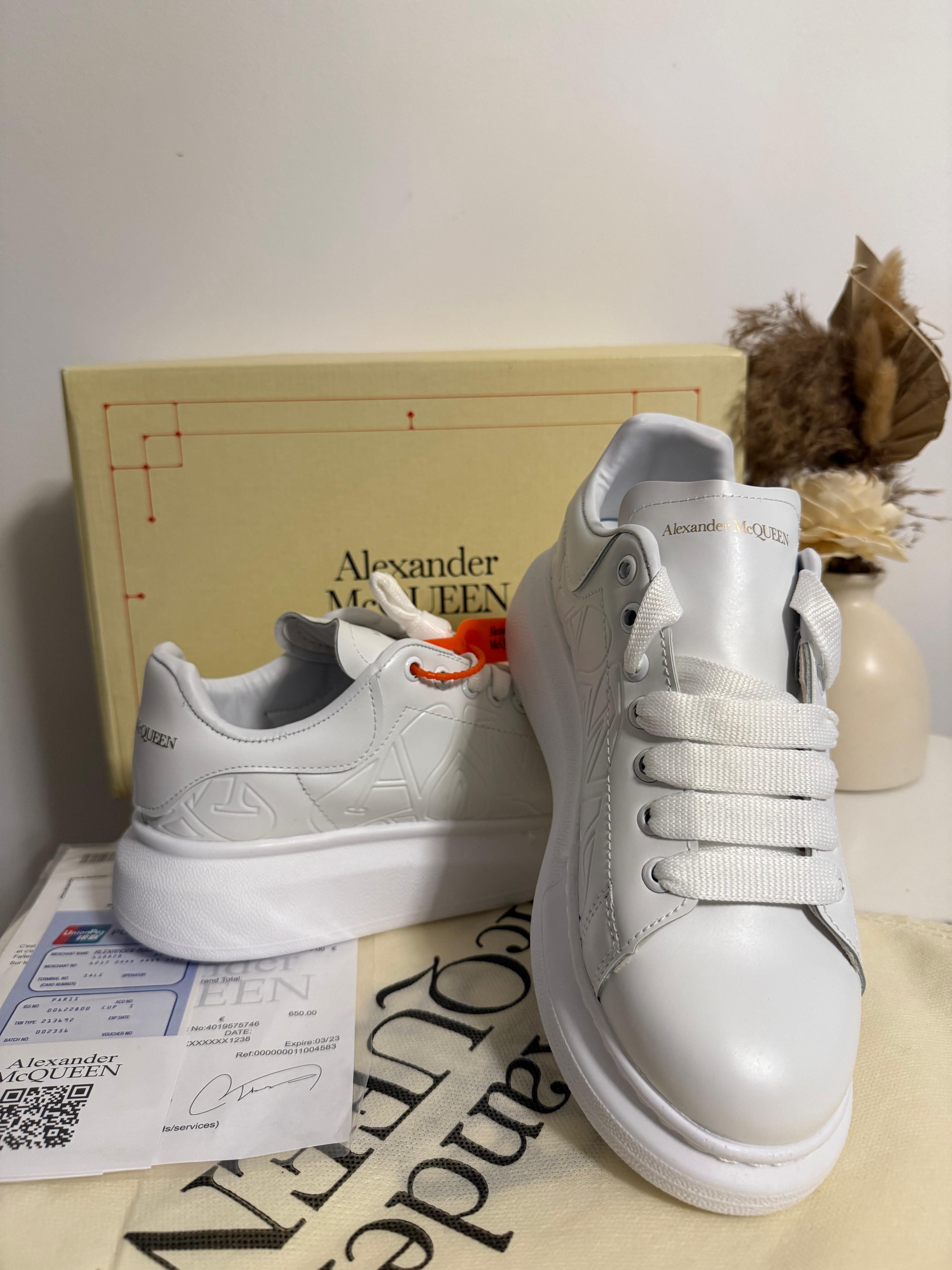Adidasi Alexander M C Q U E E N  FULL WHITE