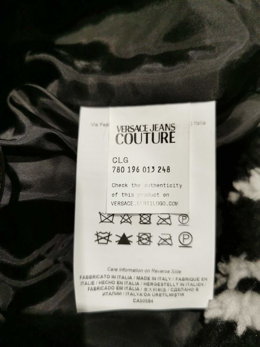 Versace jeans couture teddy bear jacket