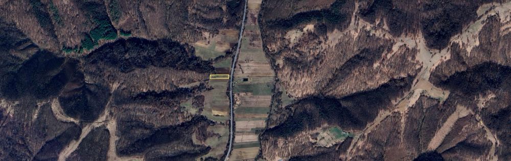 Teren agricol, 3000 mp, la șosea cu pomi