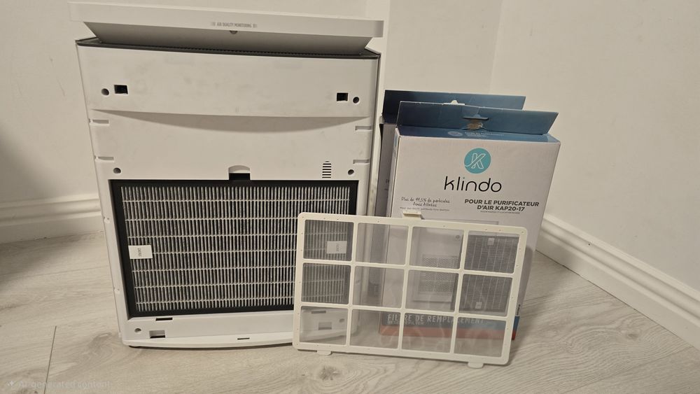 Purificatorul de aer Klindo KAP20-17 + 2 filtre noi