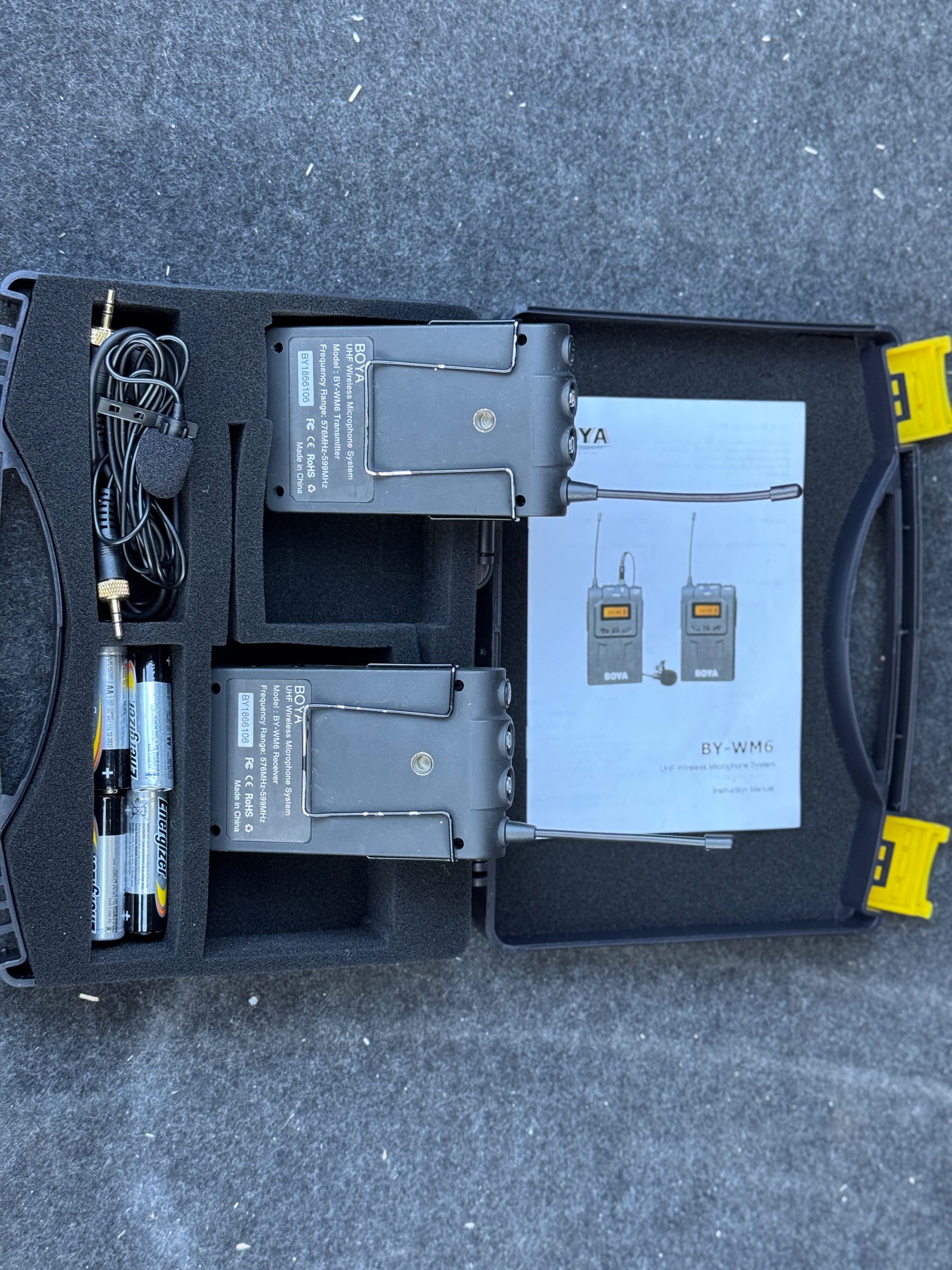 BOYA BY-WM6 Wireless Microphone/ пълен комплект безжичен микрофон