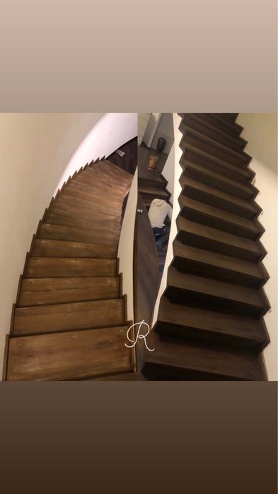 Scara interioara lemn masiv