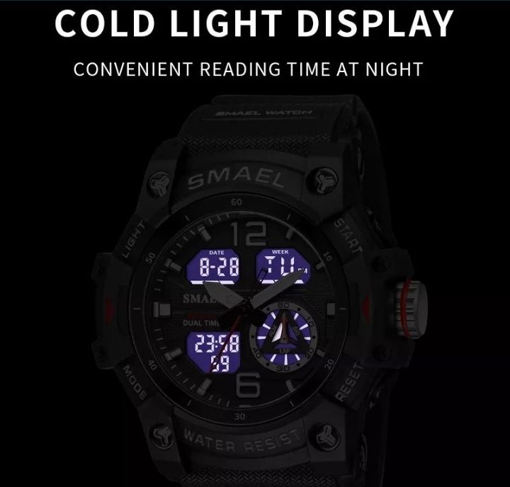 Ceas SMAEL militar nou sigilat precis robust ecran dual