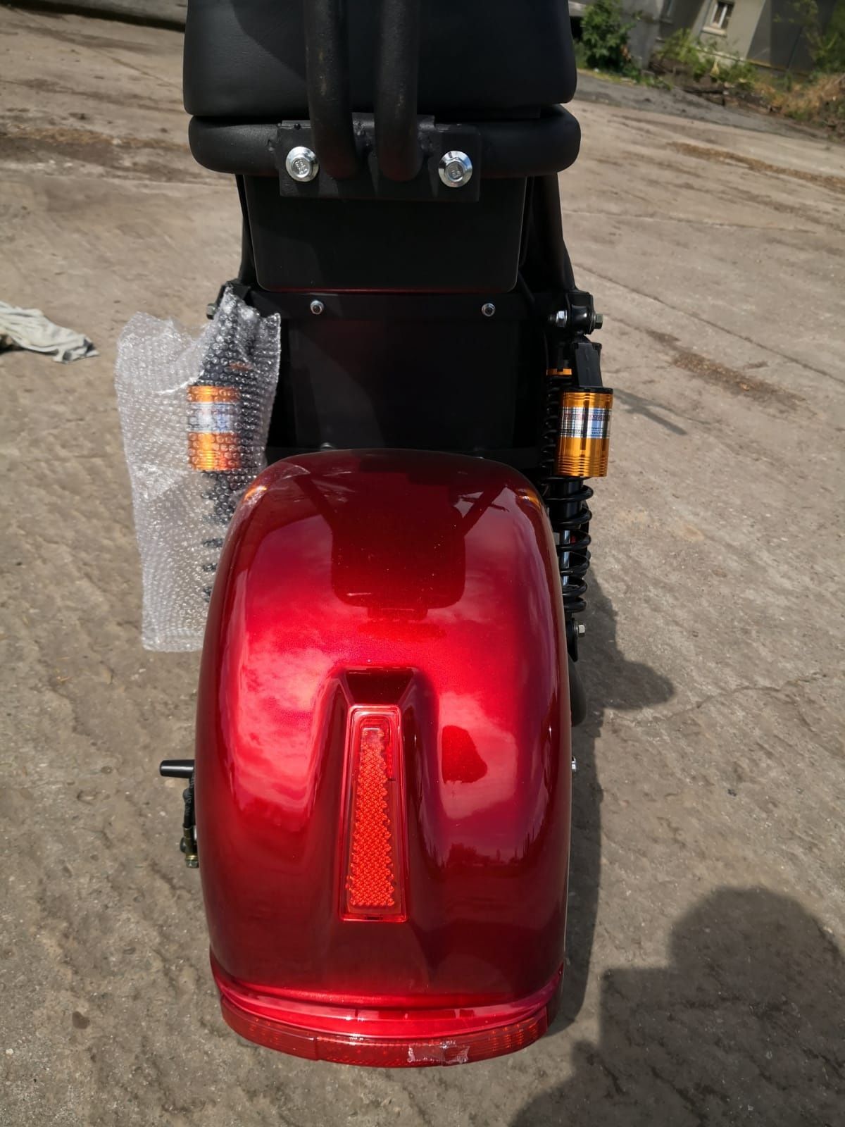 Scuter electric/Scooter Harley red flame