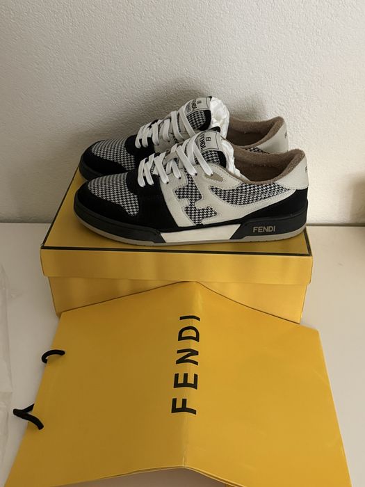Papuci Fendi Match Houndstooth