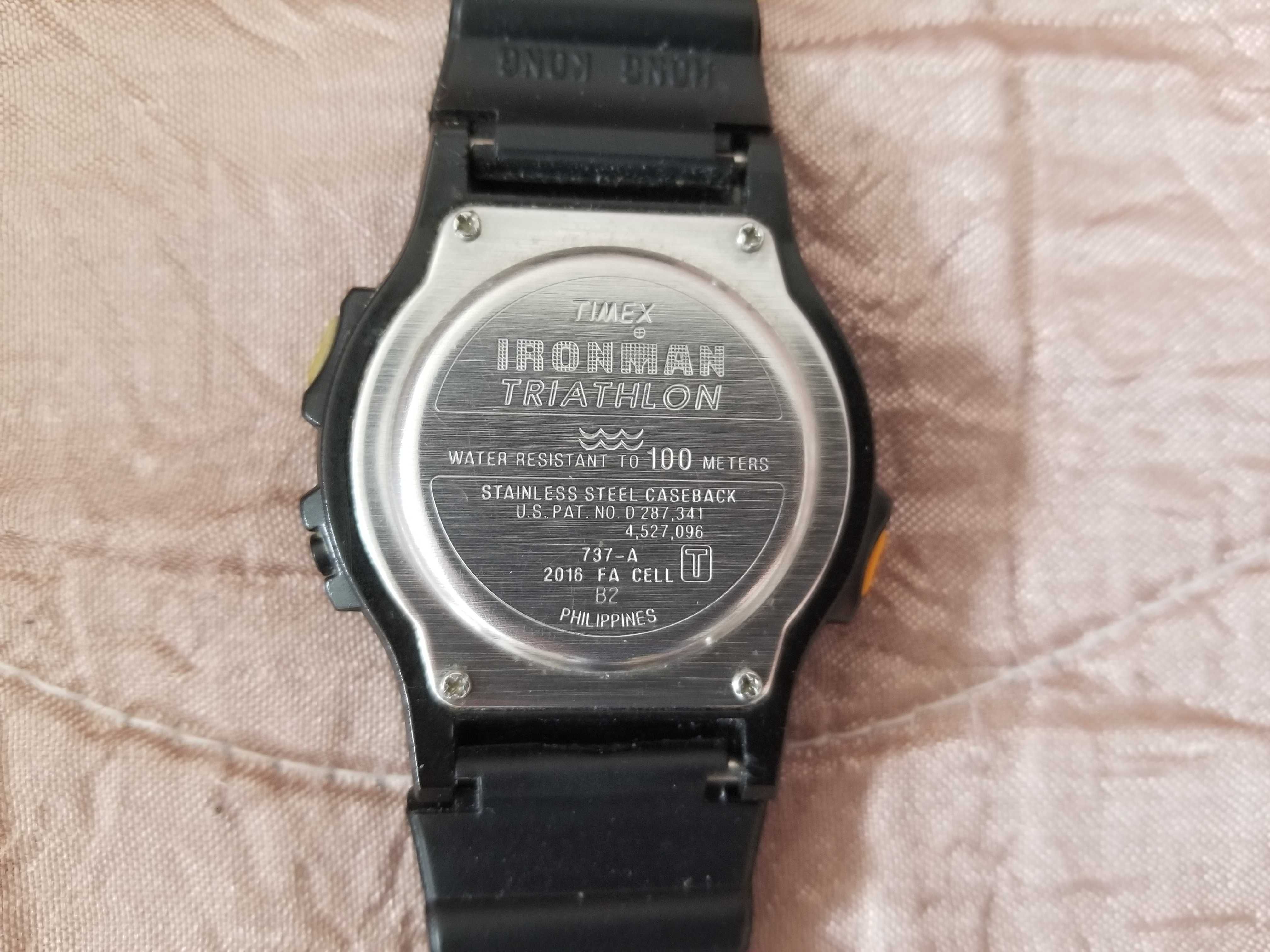 Часовник 1994 Vintage TIMEX Ironman Triathlon Watch Men 737-A Indiglo