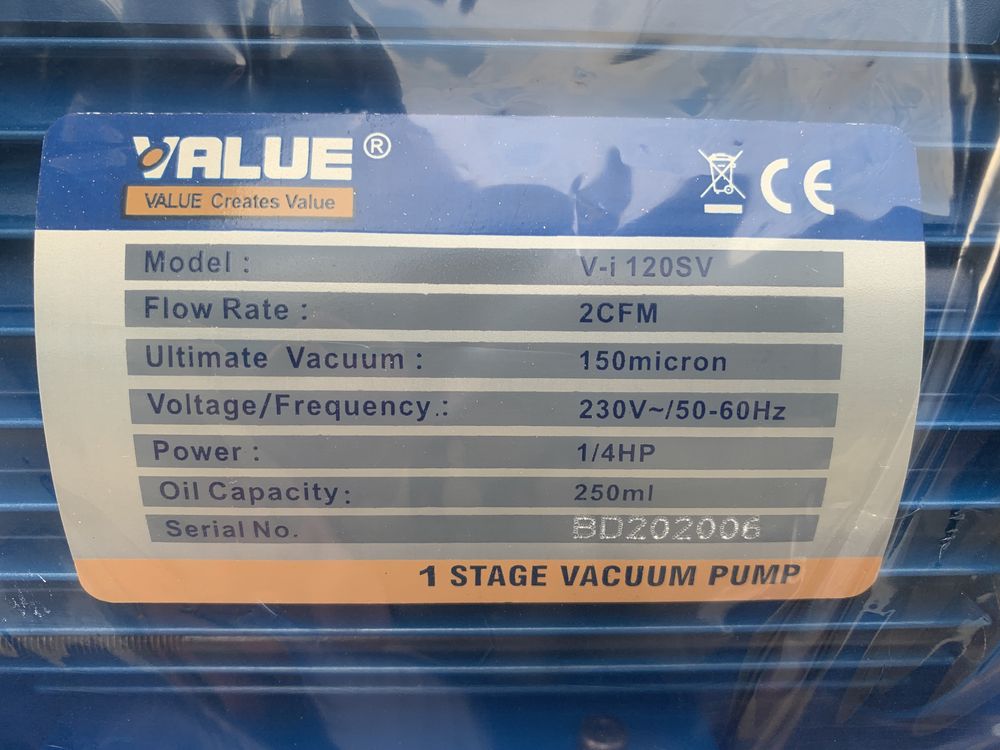 Pompa vacuum vid value V-i120sv clima aer conditionat noua manometru