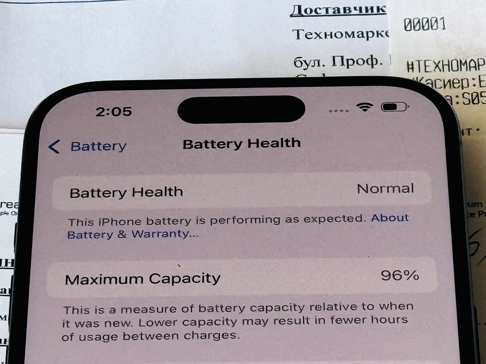 Iphone 15 Pro 256GB Blue Titanium Гаранция до 13.12.2025г