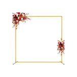 Arcada metalica aurie 2x2 m pentru nunta - decor festiv robust