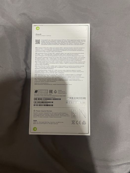 Iphone 16 black 128 gb Новый!