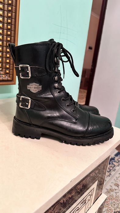 Кожаные можные сапожки harley davidson оригинал