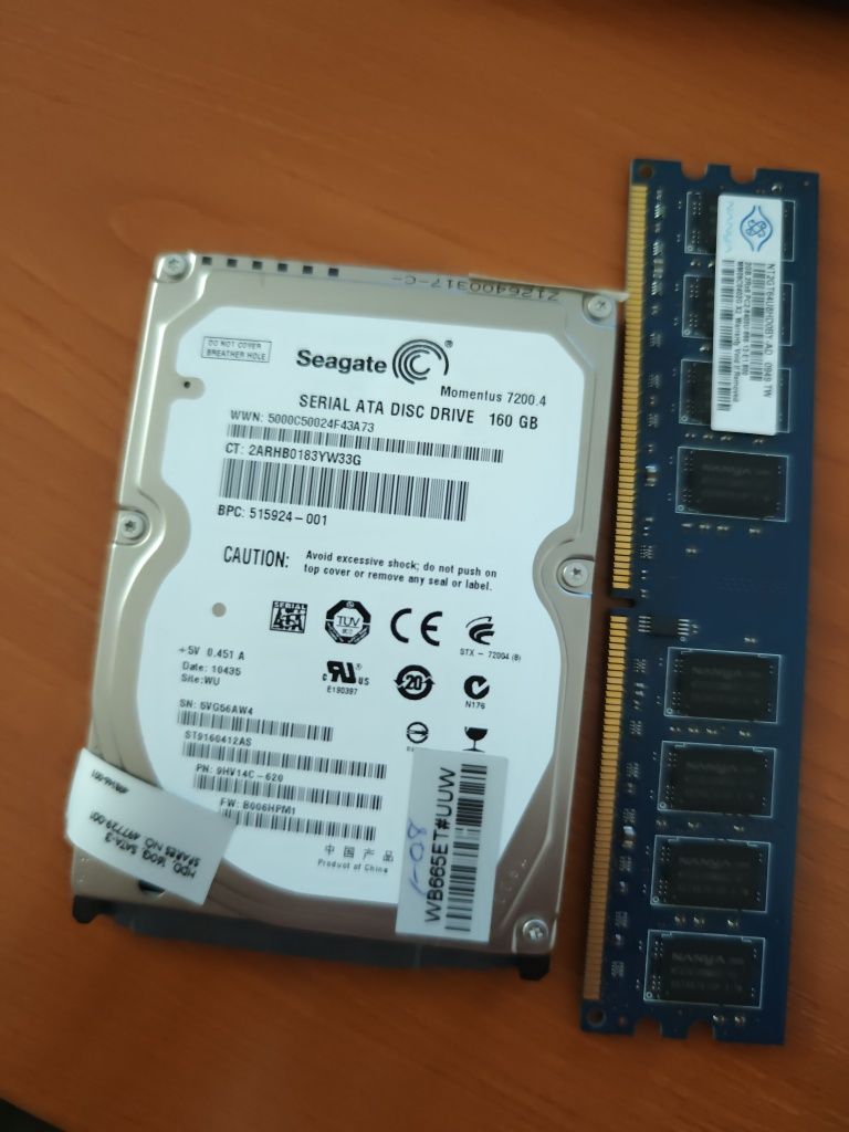2.5" Seagate HDD 160GB