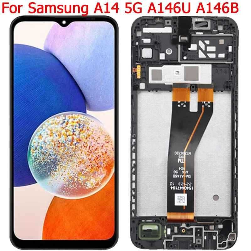 Дисплей с рамка за samsung A14 5G LCD 6.6"SM-A146B A146U A146P A14