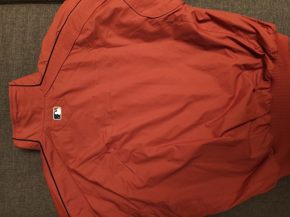 Geacă bomber varsity MLB Boston Red Sox Majestic