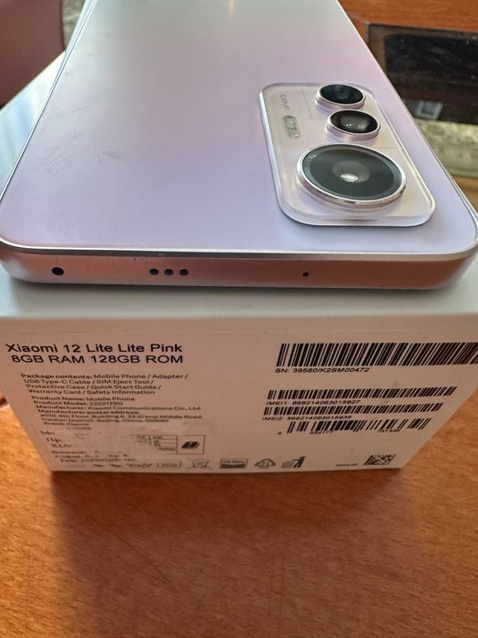 Xiaomi 12 lite 5G 8/128gb lite pink