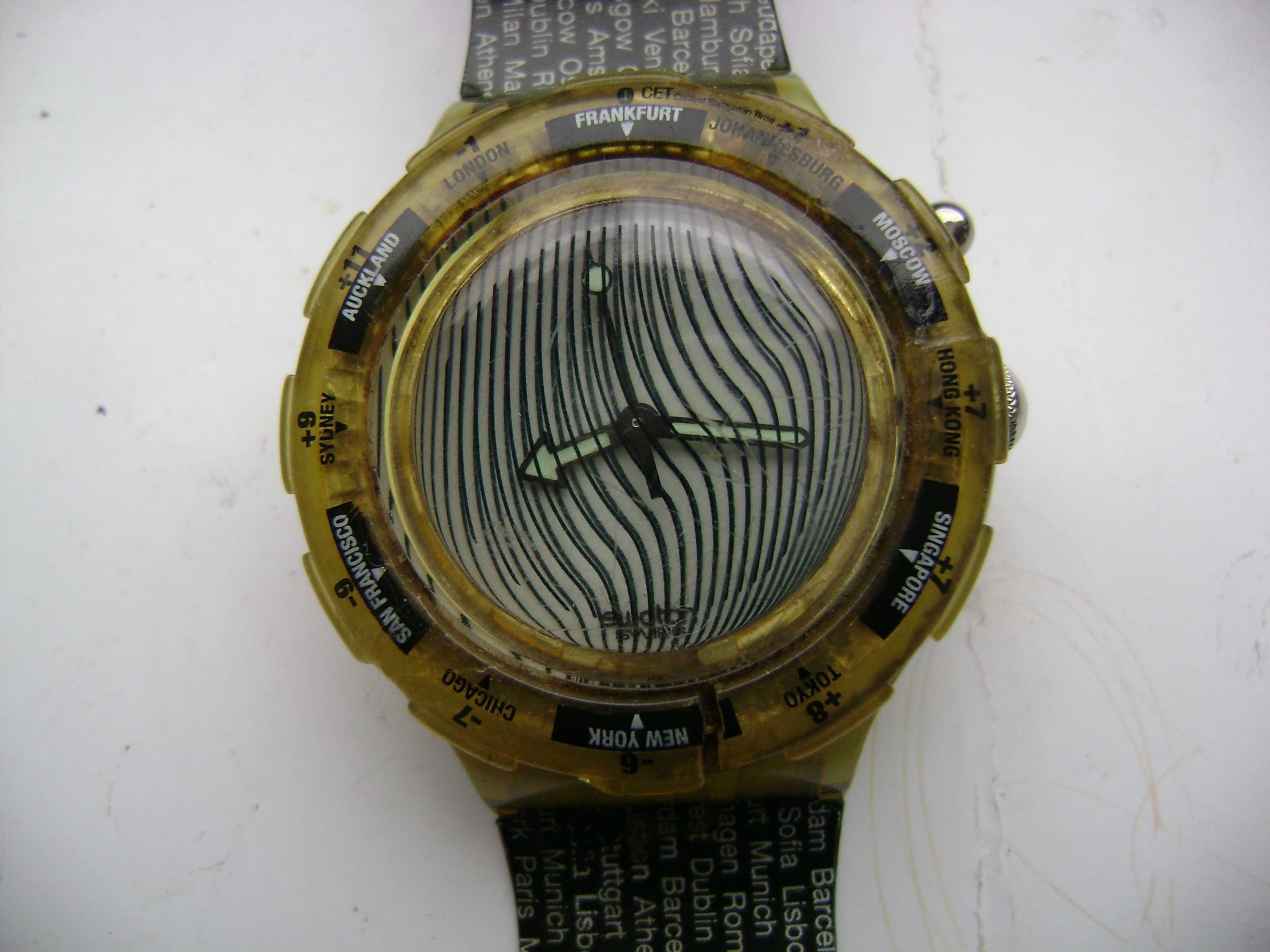 Продавам 4 кварцови и 1 механичен часовник Guess,Regent,Swatch,Gul