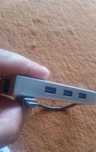 Tripla(HUB) USB 3 cu placa de retea gigabit cu conector Type C