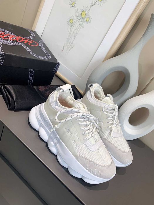 Adidasi Versace Chain Reaction l Produs NOU Premium din Piele Premium