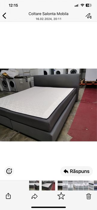 Vand pat dormitor 1,80/200  cu telecomanda