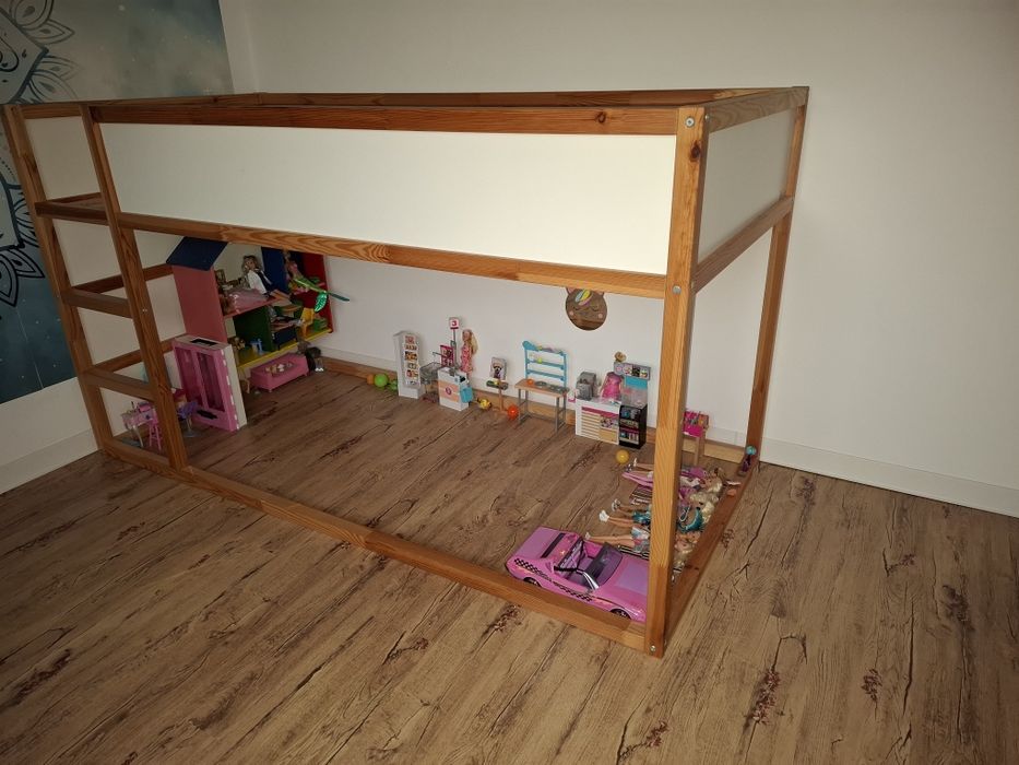 Pat reversibil Kura __CADOU căsuță papusi Flisat ikea