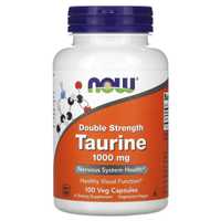 Таурин NOW  Taurine  1,000 mg 100 веган капсул из Америки