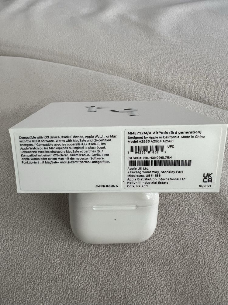Оригинални Apple Airpods 3rd Gen A2566 HXK096L7RH