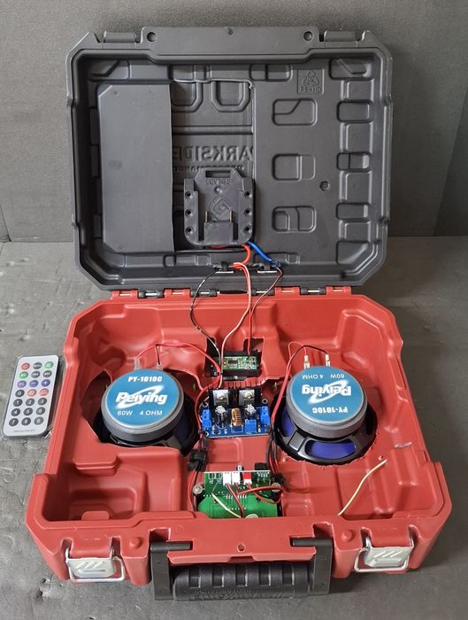 Radio Parkside 20v,card sd,stick usb,bluetooth,