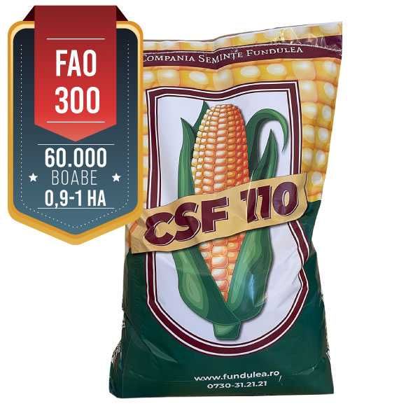 Samanta porumb CSF110, fao 300, 90-100 zile. Compania Seminte Fundulea