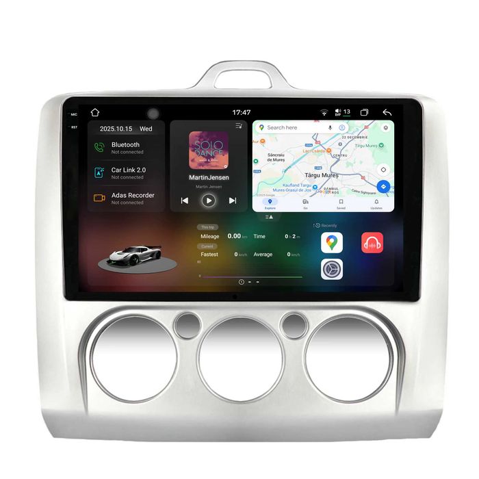 Navigatie Android Dedicata Ford Focus MK2, 9Inch, Bluetooth, Carplay