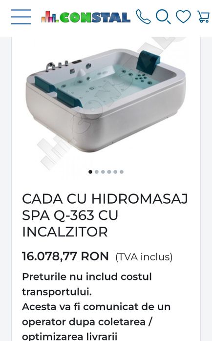 Vind cada cu hidromasaj