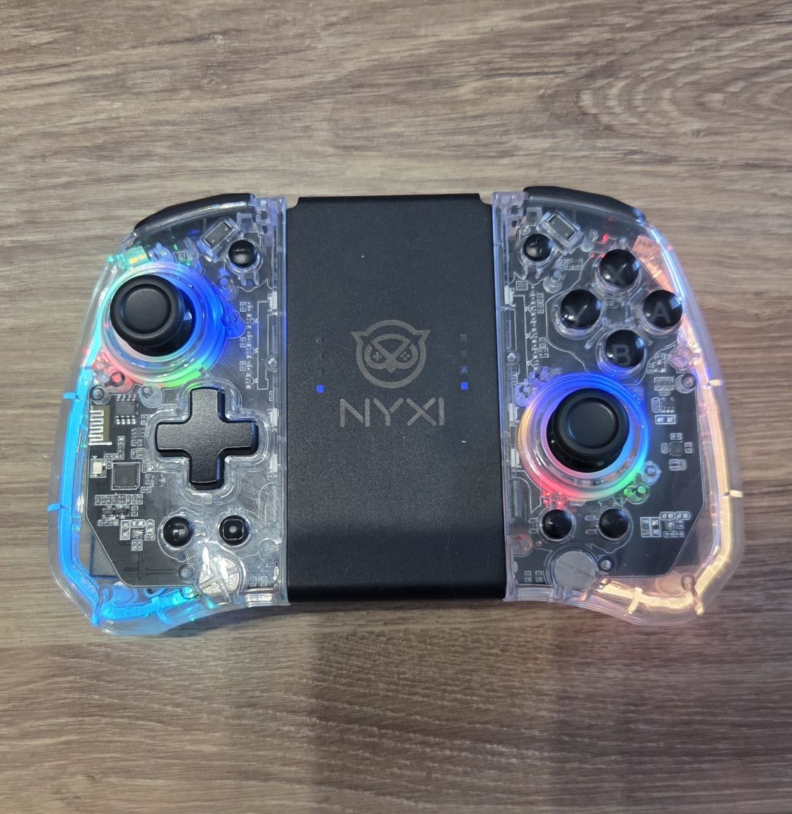 NYXI Hyperion Transparent Style Wireless Joy-pad - 8 Color LED