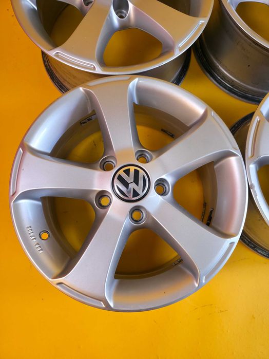 4 Jante Aliaj 5x112 15'' OEM VW Golf 5 6 Touran Caddy 6.5J ET 50