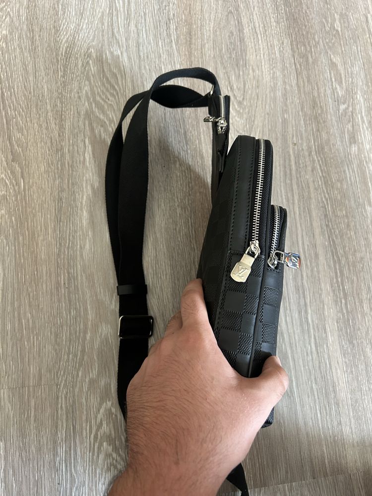 Мьжка чанта тип Louis Vuitton - Damier Graphite Crossbody