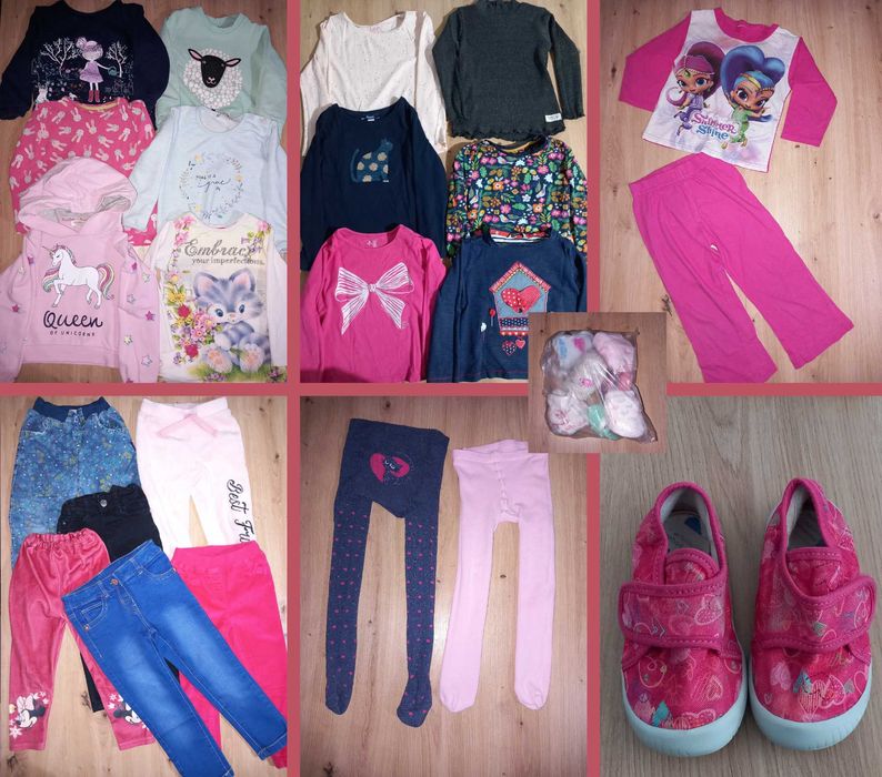 Маркови  дрешки за момиченце 2-3г. / 92-98см. + Пантофи на БЕКО