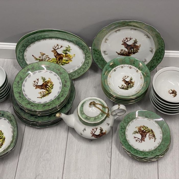 Посуда набор олень яшил