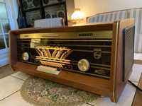 Radio stereo vechi vintage lampi Philips Bi Ampli stare foarte buna