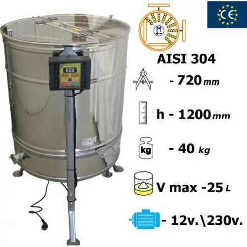 Centrifuga de miere 32 r 1/2 sau 16 r 3/4 sau 4 r 1/1, el 12/230