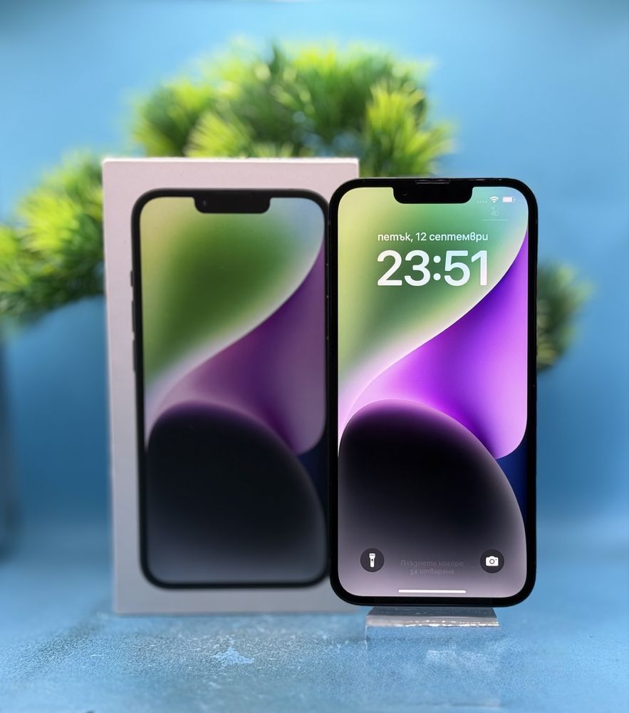 ГАРАНЦИОНЕН!!! Apple iPhone 14, 128GB, 6GB RAM, 5G, Midnight